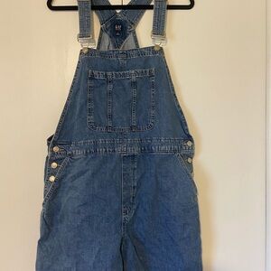 GAP Blue Denim Shortalls Overalls